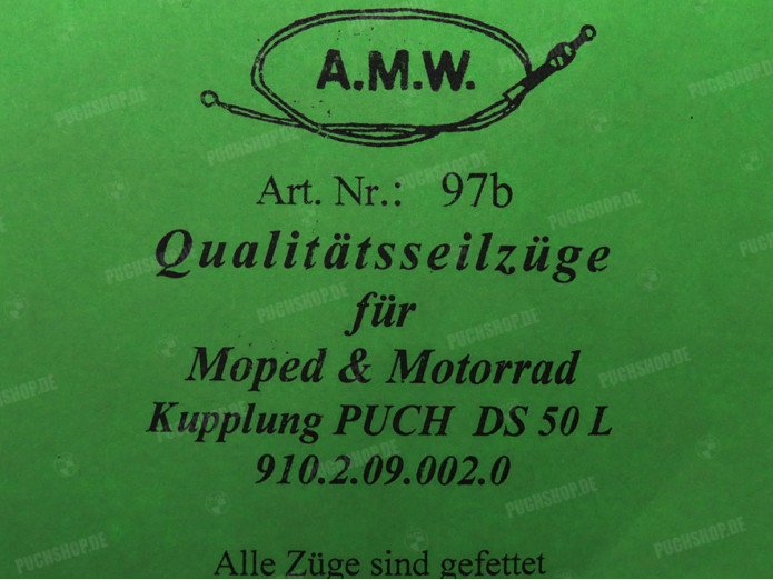 Bowdenzug Puch DS50 L Kupplungszug A.M.W. 